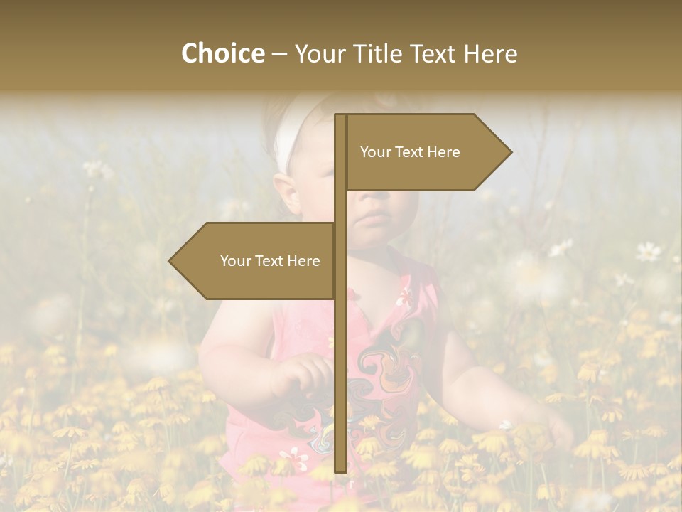 Childhood Rural Person PowerPoint Template