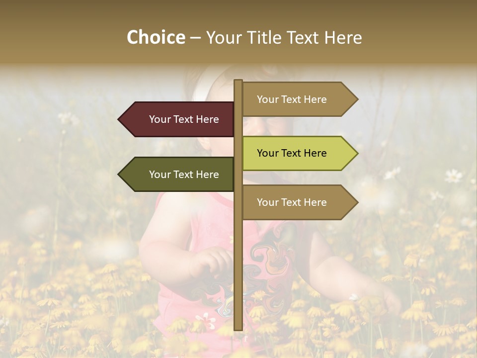 Childhood Rural Person PowerPoint Template