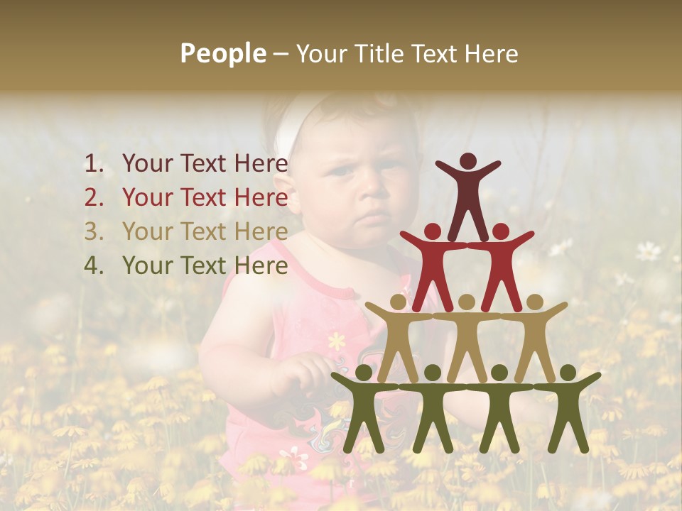Childhood Rural Person PowerPoint Template