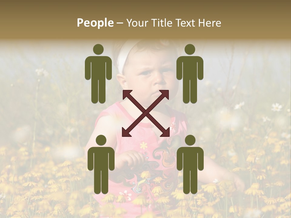 Childhood Rural Person PowerPoint Template