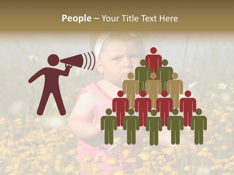 Childhood Rural Person PowerPoint Template