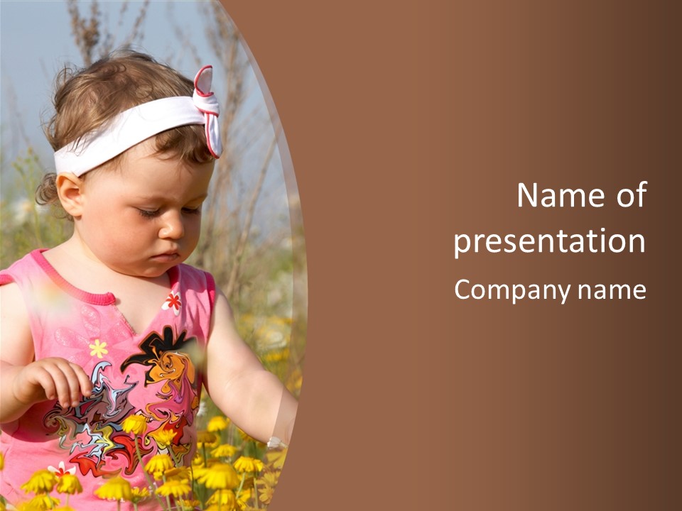 Cute Spring Toddler PowerPoint Template