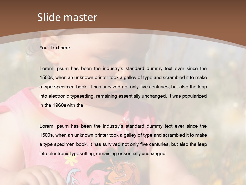 Cute Spring Toddler PowerPoint Template