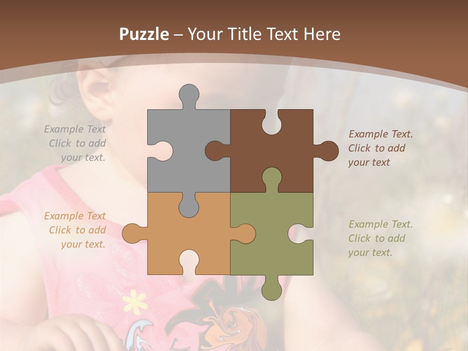Cute Spring Toddler PowerPoint Template