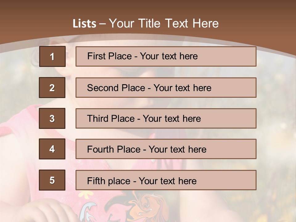Cute Spring Toddler PowerPoint Template