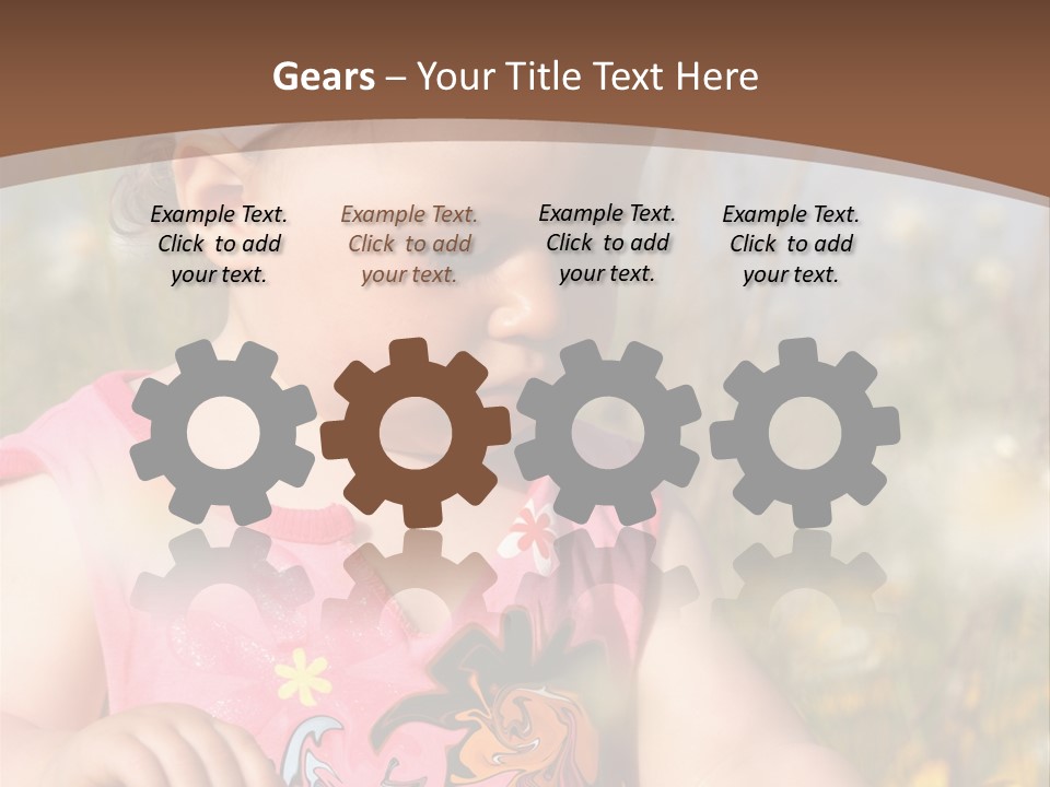 Cute Spring Toddler PowerPoint Template