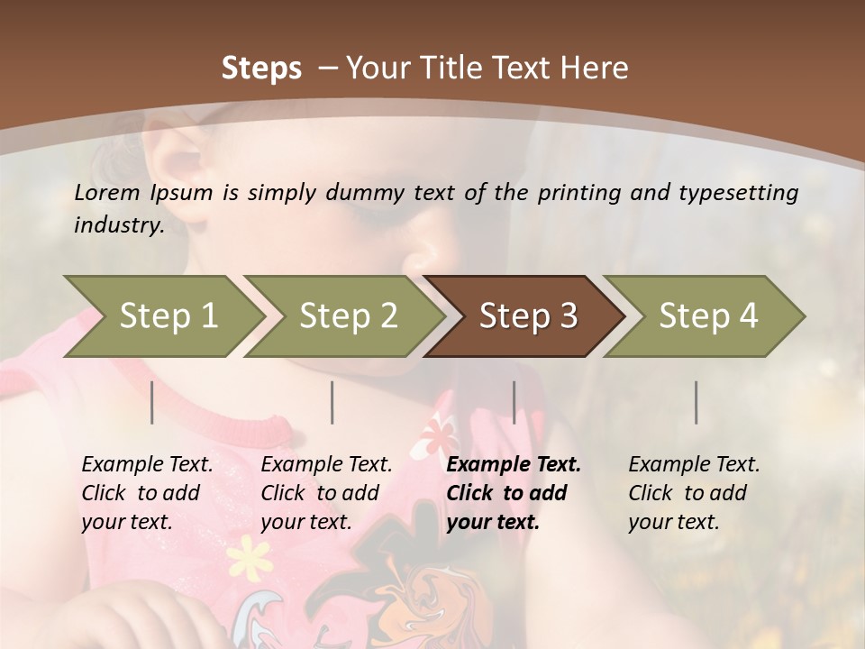 Cute Spring Toddler PowerPoint Template