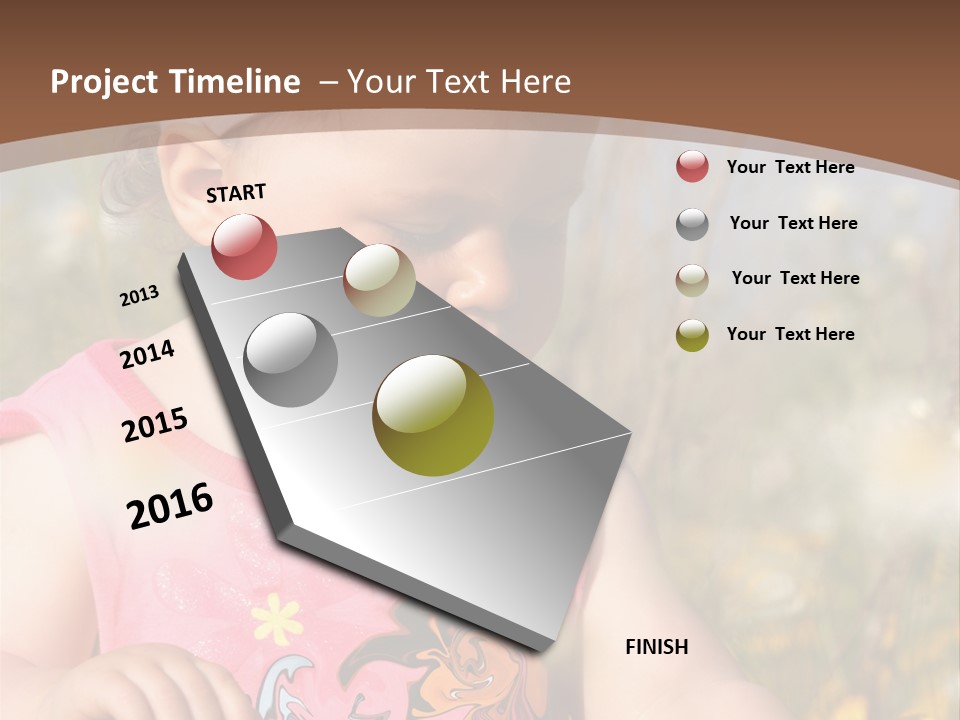 Cute Spring Toddler PowerPoint Template