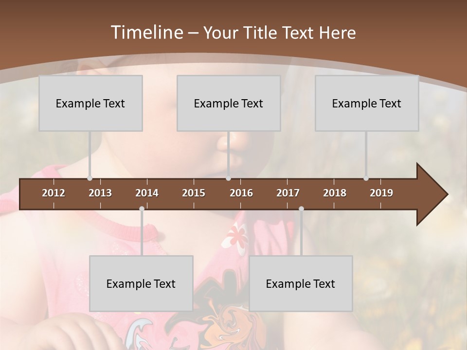 Cute Spring Toddler PowerPoint Template
