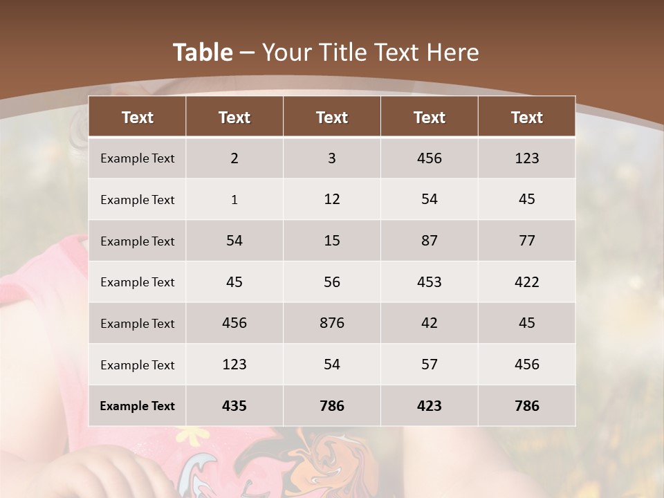 Cute Spring Toddler PowerPoint Template