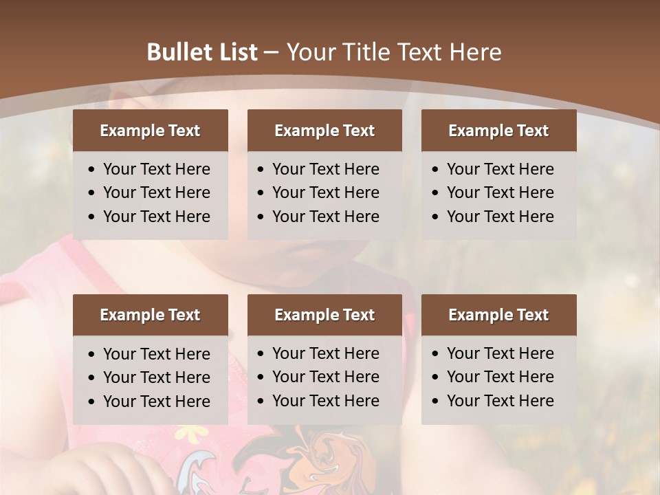 Cute Spring Toddler PowerPoint Template