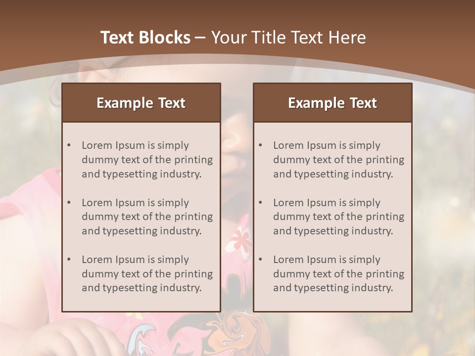 Cute Spring Toddler PowerPoint Template