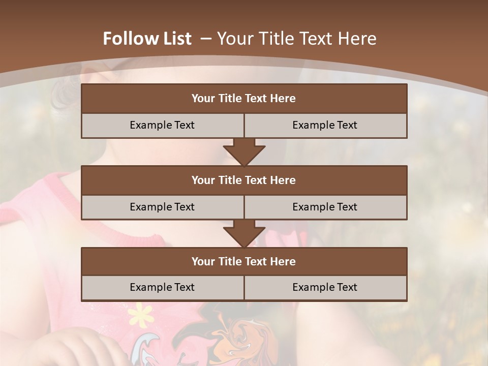 Cute Spring Toddler PowerPoint Template