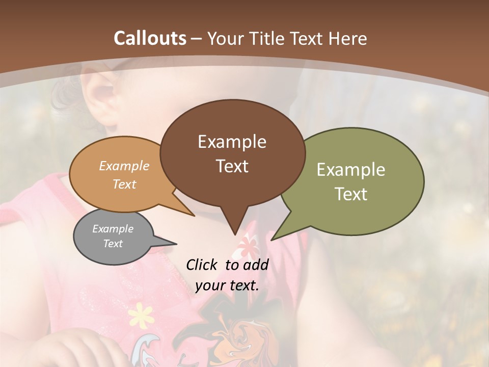 Cute Spring Toddler PowerPoint Template