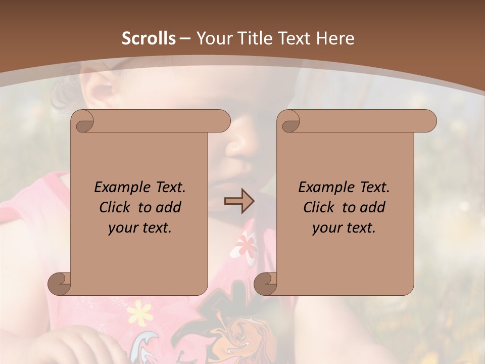 Cute Spring Toddler PowerPoint Template