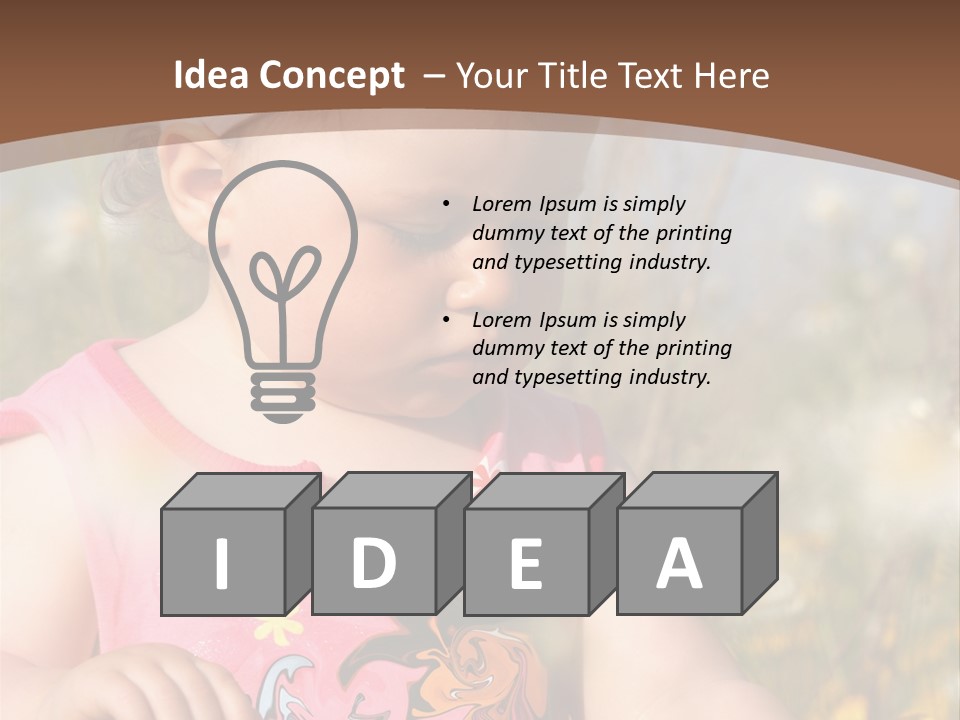 Cute Spring Toddler PowerPoint Template