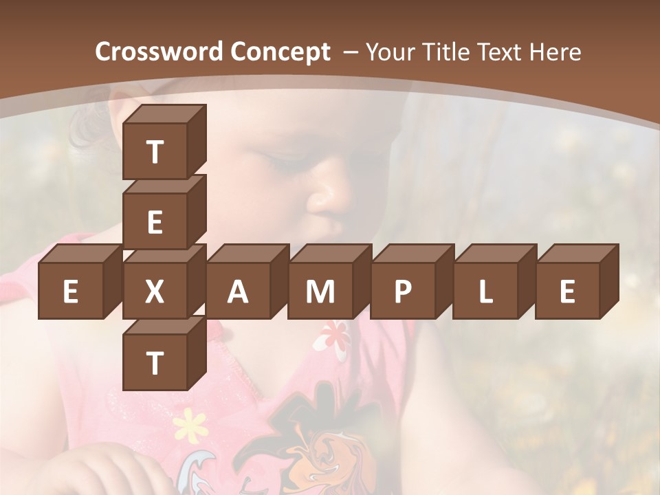 Cute Spring Toddler PowerPoint Template