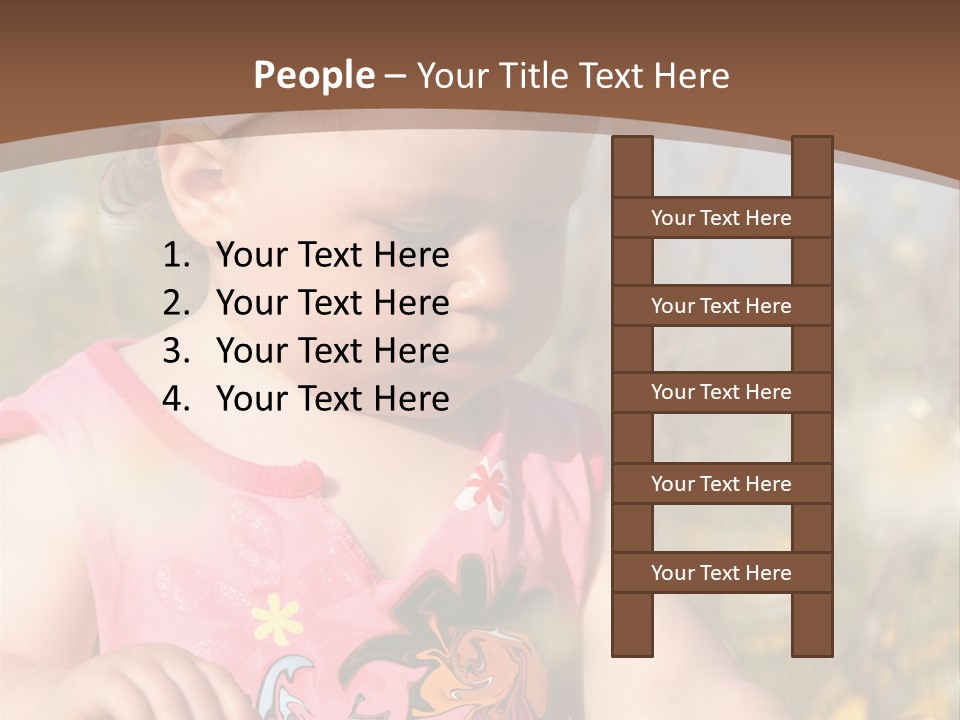 Cute Spring Toddler PowerPoint Template