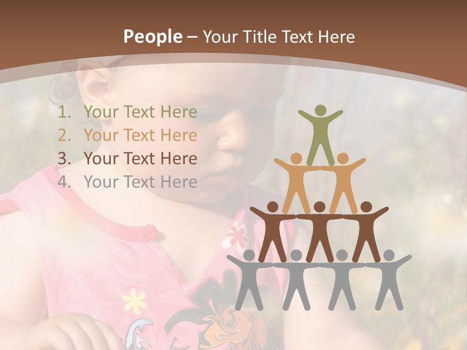 Cute Spring Toddler PowerPoint Template