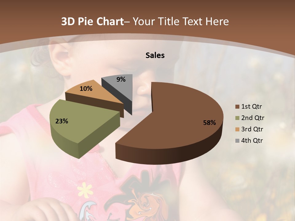 Cute Spring Toddler PowerPoint Template