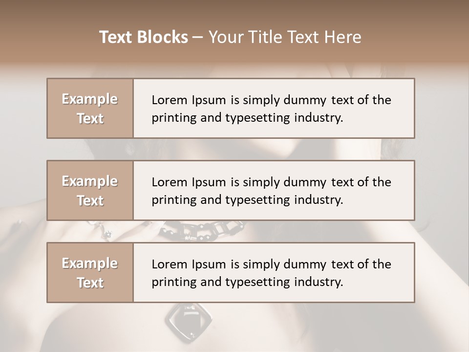 Jewelry Women PowerPoint Template