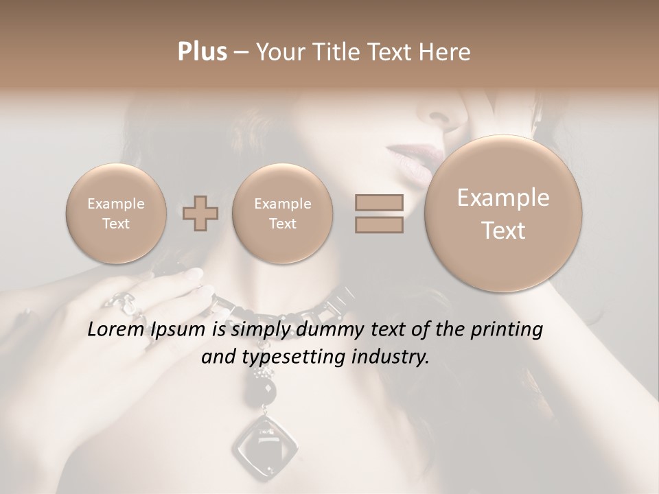 Jewelry Women PowerPoint Template