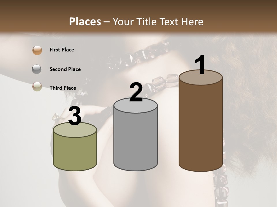 Wraparound Female Head PowerPoint Template