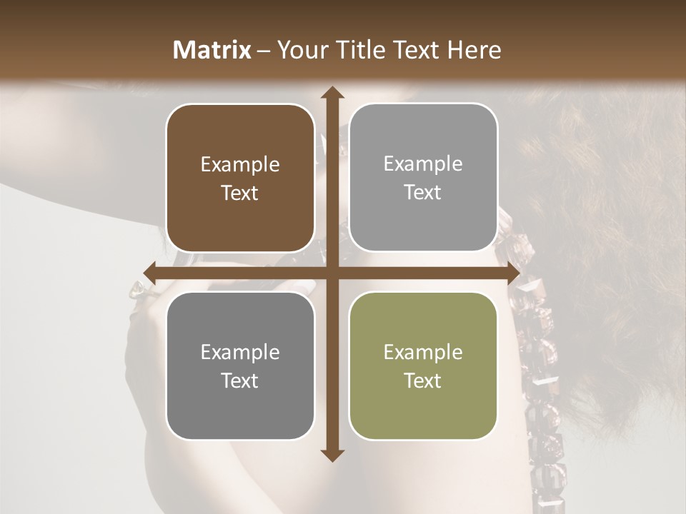 Wraparound Female Head PowerPoint Template