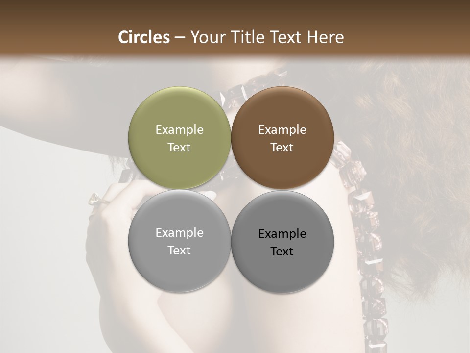 Wraparound Female Head PowerPoint Template