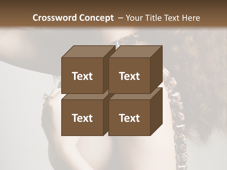 Wraparound Female Head PowerPoint Template