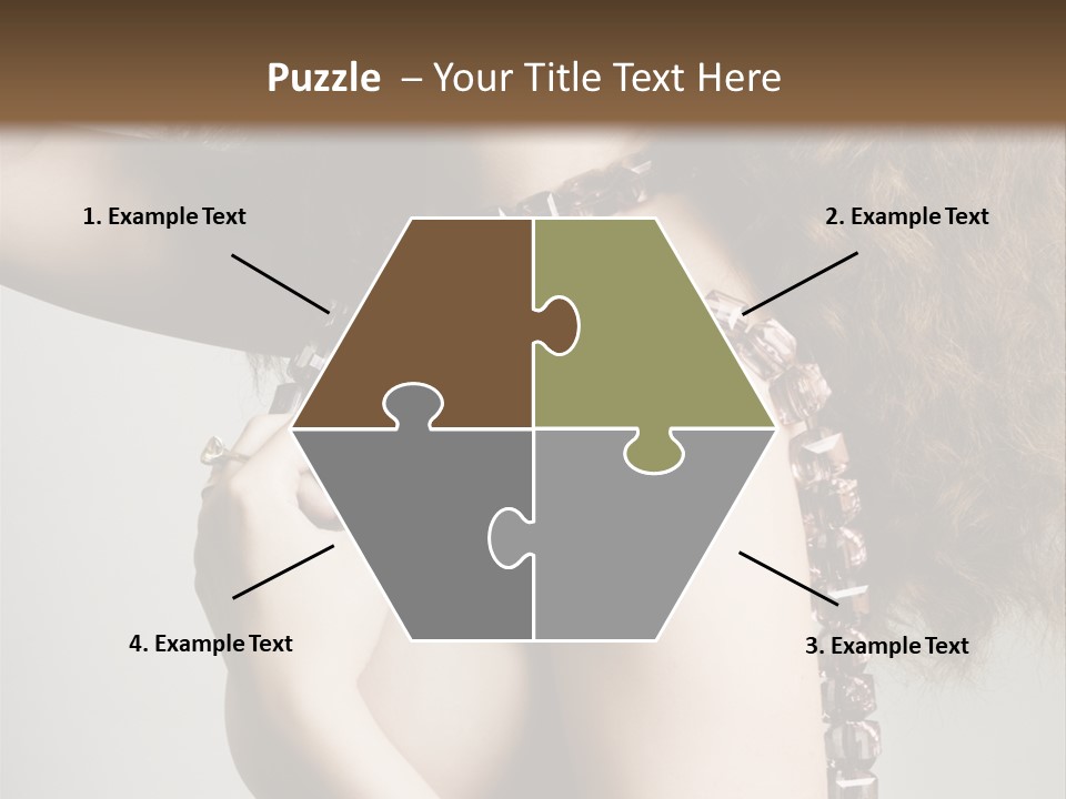 Wraparound Female Head PowerPoint Template