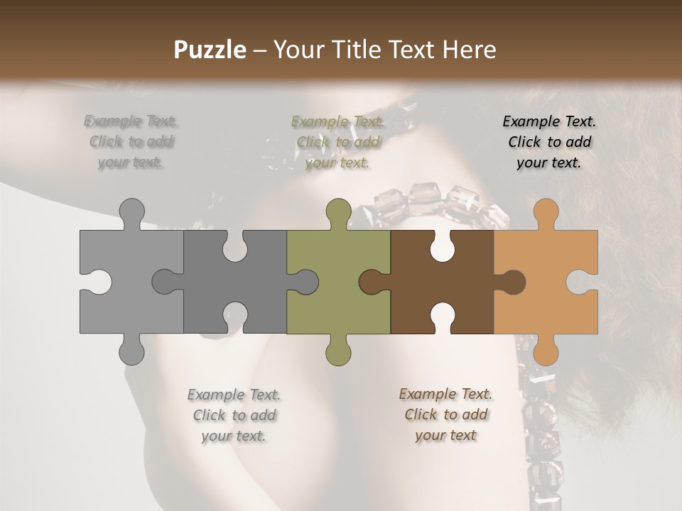 Wraparound Female Head PowerPoint Template