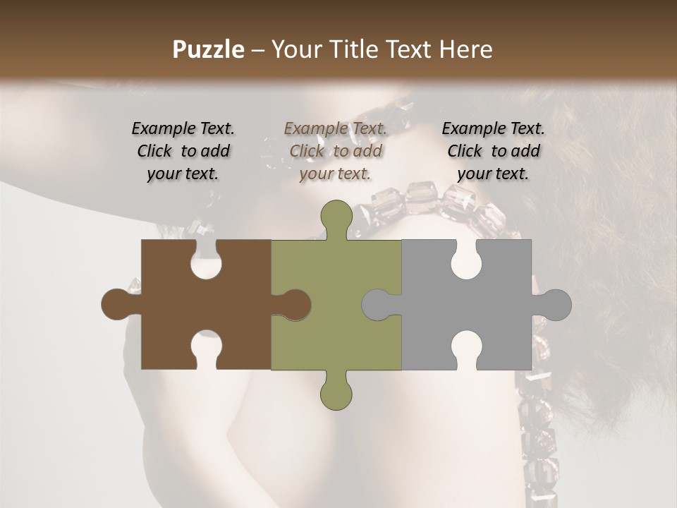 Wraparound Female Head PowerPoint Template