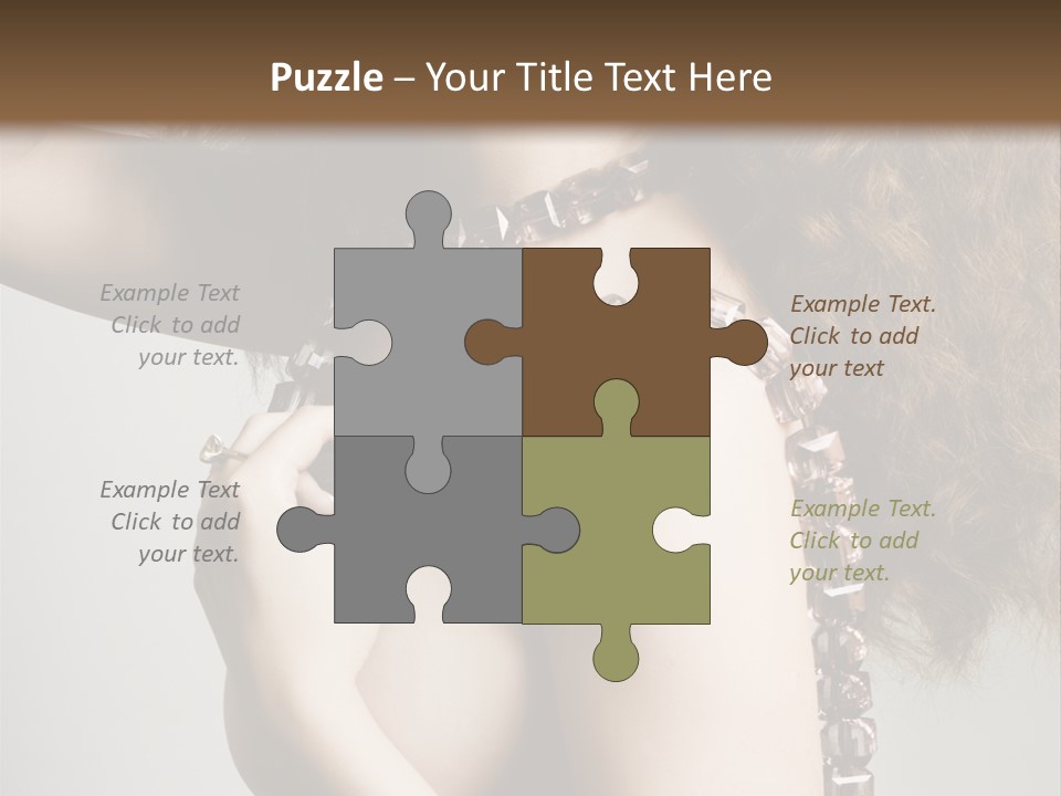 Wraparound Female Head PowerPoint Template
