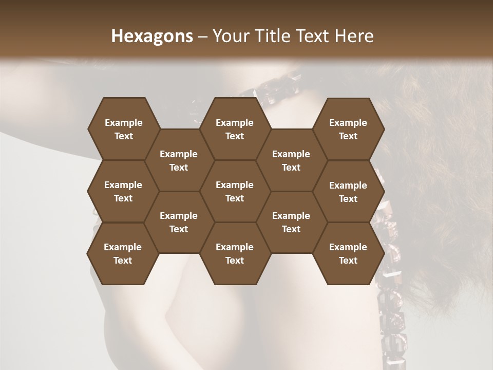 Wraparound Female Head PowerPoint Template