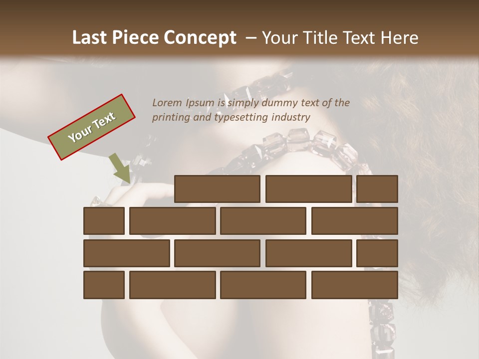 Wraparound Female Head PowerPoint Template