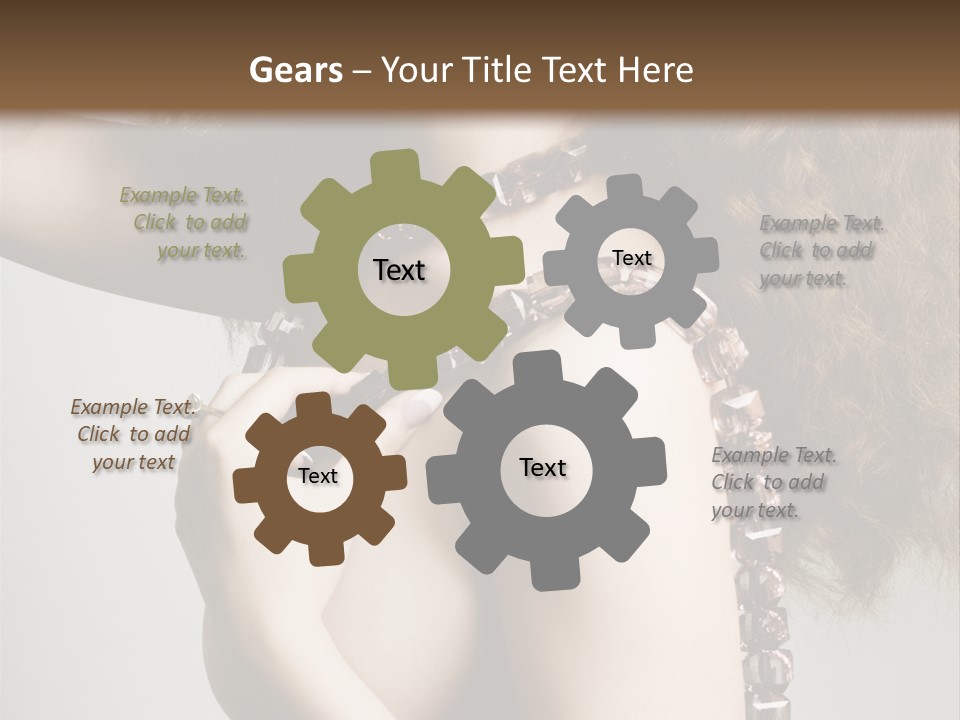 Wraparound Female Head PowerPoint Template