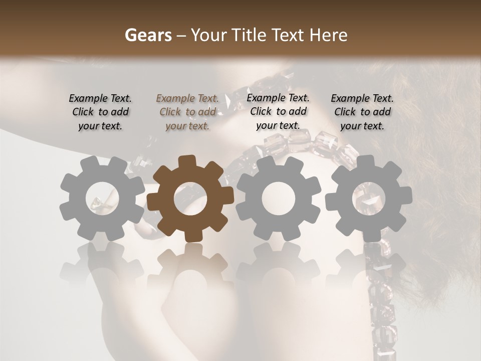 Wraparound Female Head PowerPoint Template