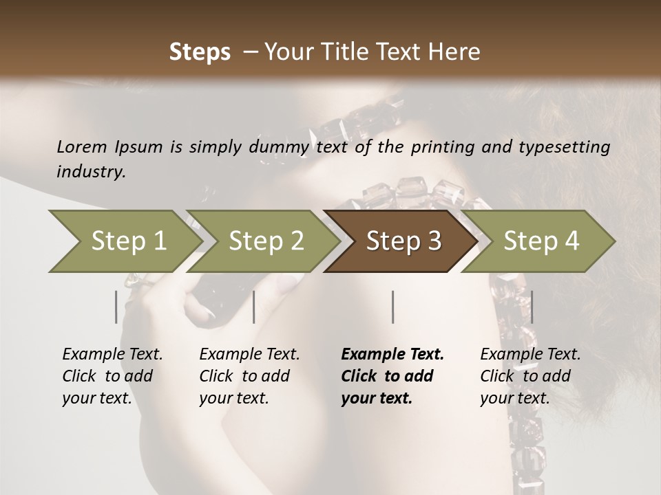 Wraparound Female Head PowerPoint Template