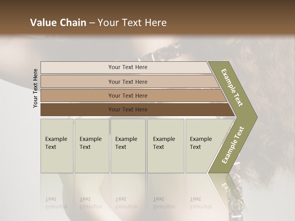 Wraparound Female Head PowerPoint Template