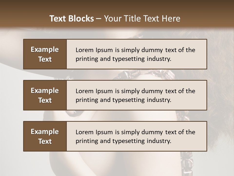 Wraparound Female Head PowerPoint Template