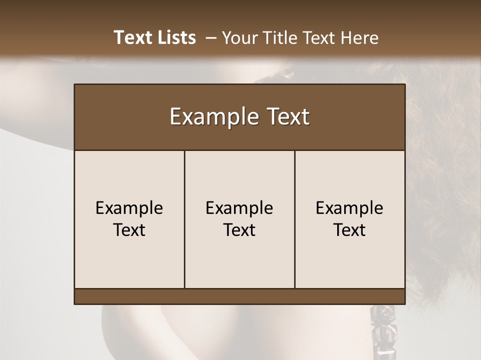 Wraparound Female Head PowerPoint Template