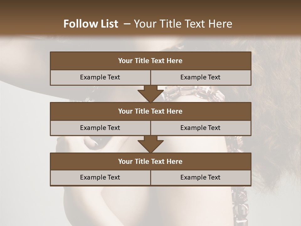 Wraparound Female Head PowerPoint Template