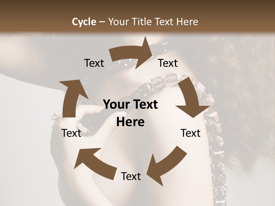 Wraparound Female Head PowerPoint Template