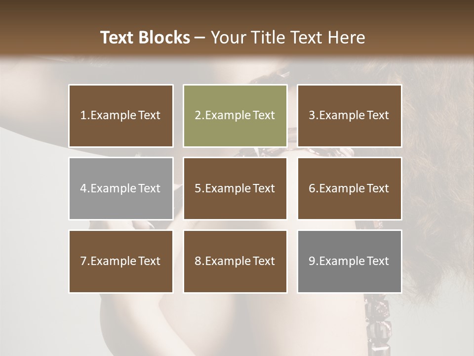 Wraparound Female Head PowerPoint Template