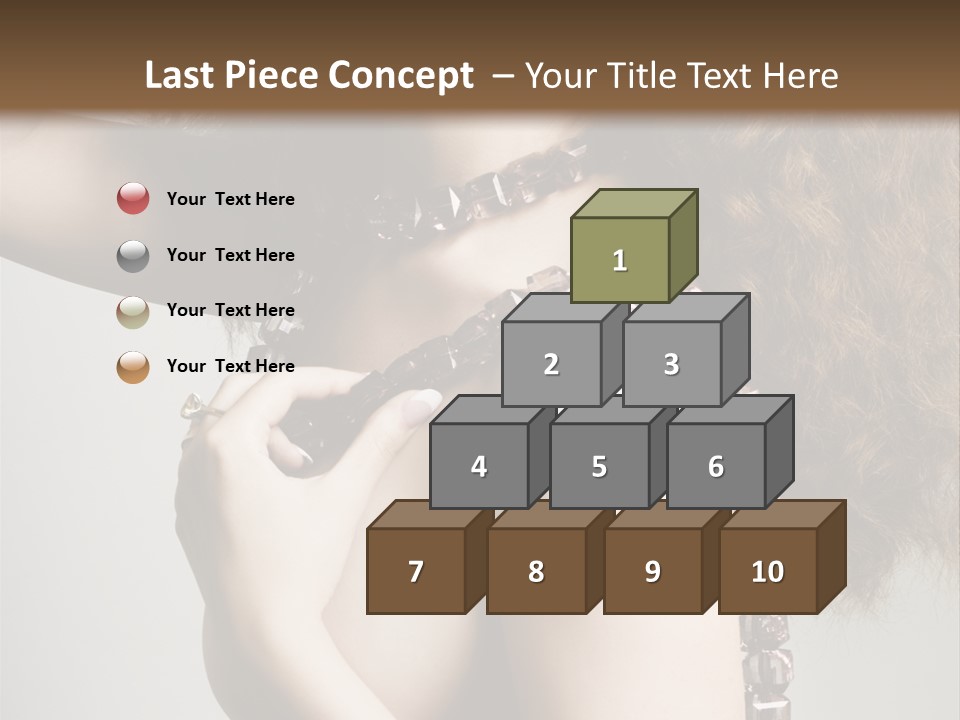 Wraparound Female Head PowerPoint Template