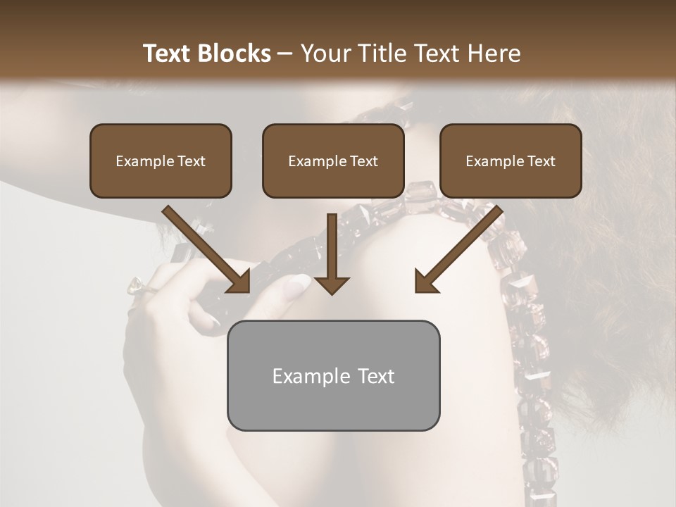 Wraparound Female Head PowerPoint Template