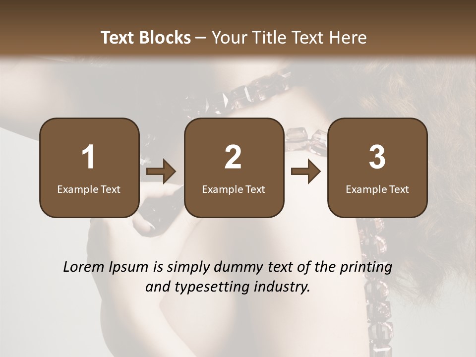 Wraparound Female Head PowerPoint Template