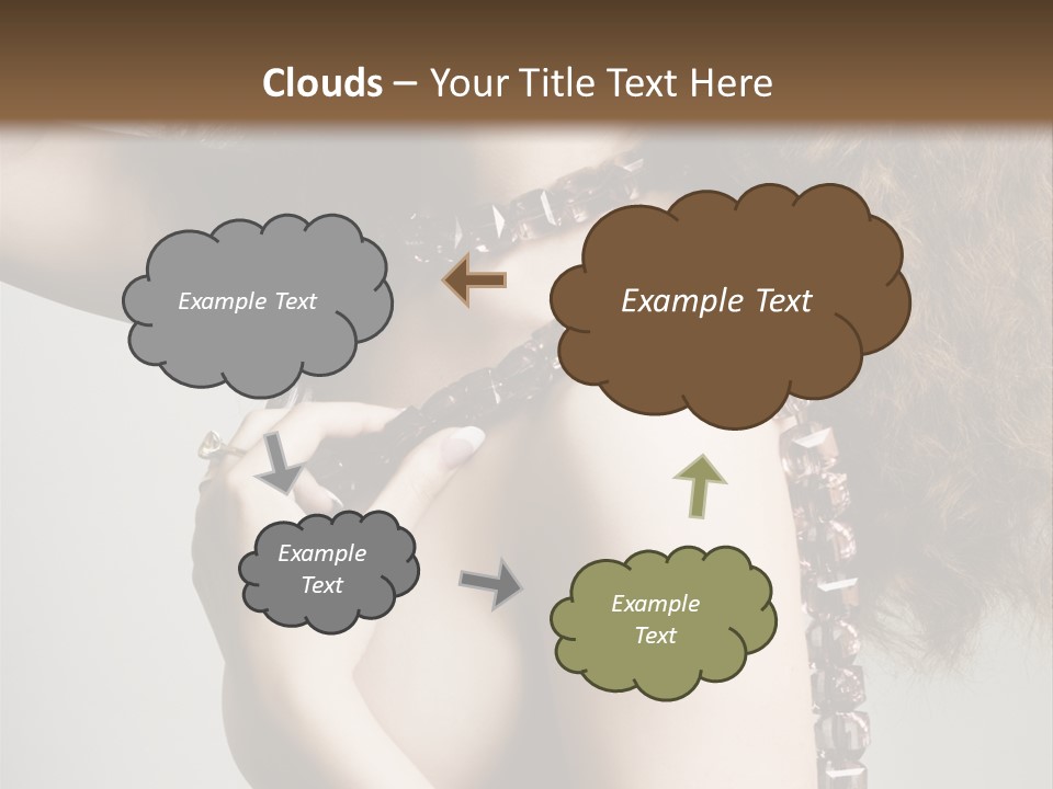 Wraparound Female Head PowerPoint Template