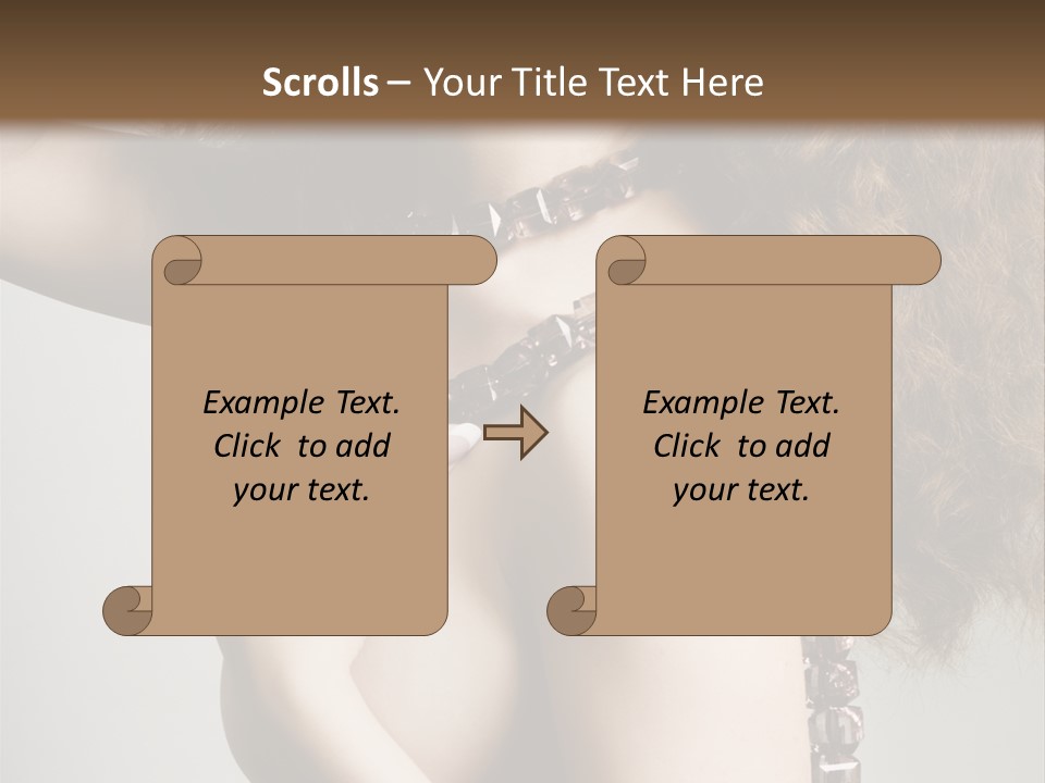 Wraparound Female Head PowerPoint Template